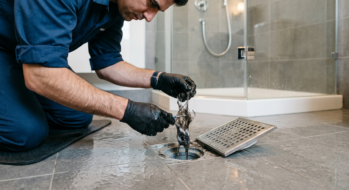 Débouchage de douche bouchée par un plombier à Savigny-sur-Orge