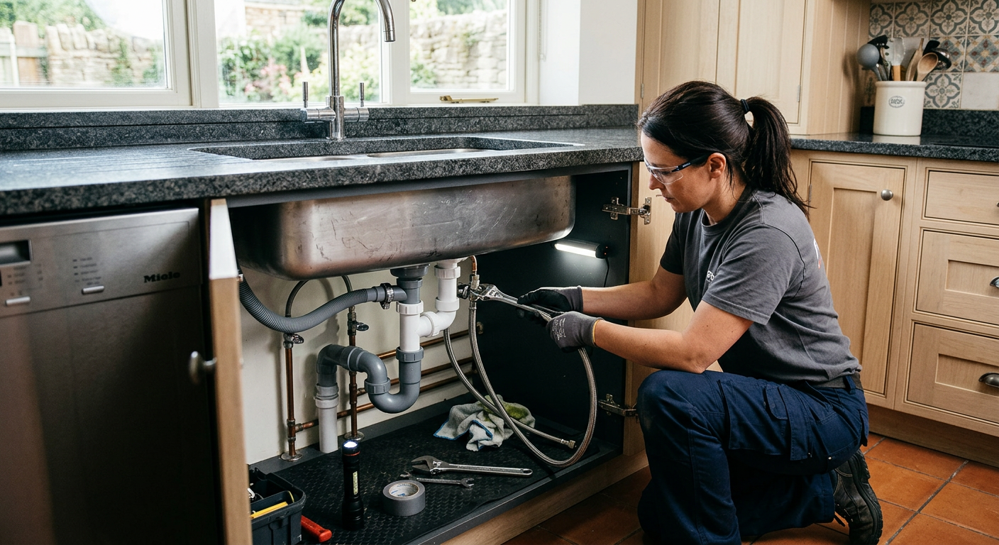 Installation plomberie cuisine avec pose d'évier à Savigny-sur-Orge